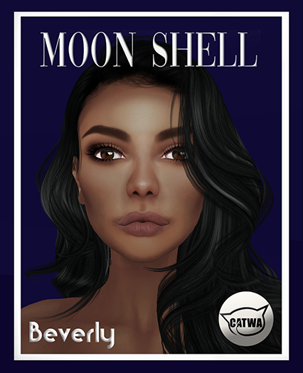 Second Life Marketplace - Moon Shell Beverly Skin Tone Chocolate BOM Catwa