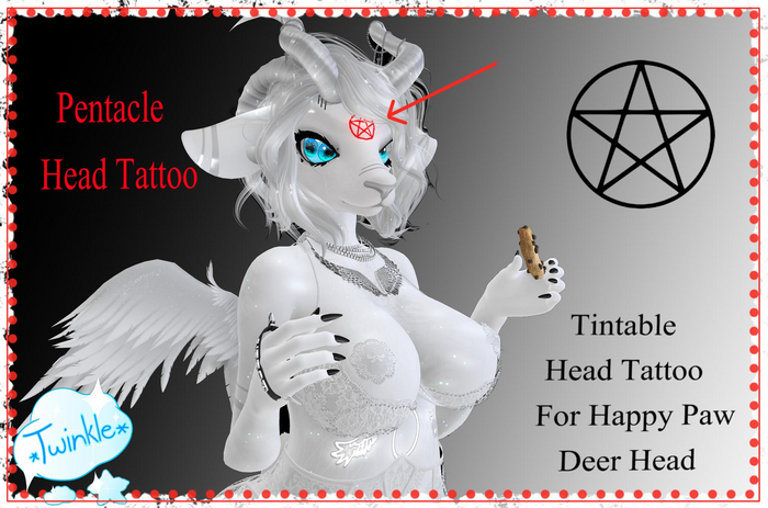 *Twinkle* Pentacle Head Tattoo