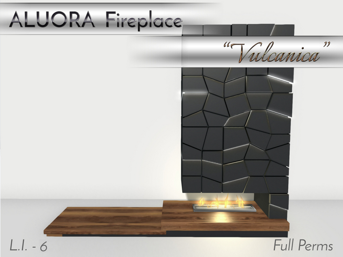 ALUORA Fireplace "Vulcanica" - Full Perms