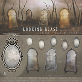 5) {anc} Looking-glass. {oval mirror} rust
