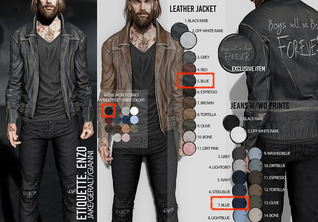 .etiquette. Enzo FULL SET - Blue//Jake