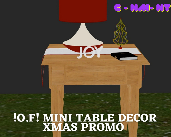 !O.F! mini table decor xmas promo