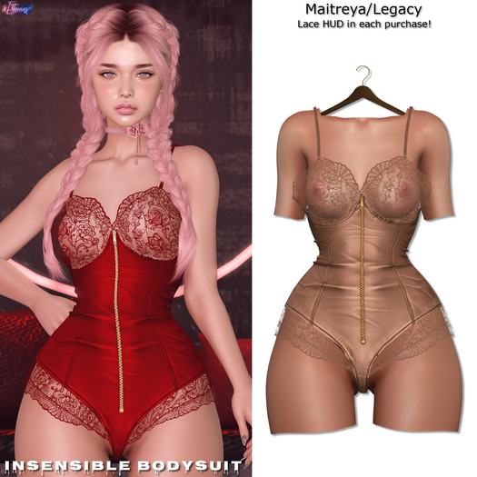 [Eternus] Insensible Bodysuit (Cream)