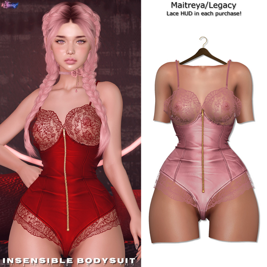 [Eternus] Insensible Bodysuit (Pink)