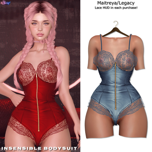 [Eternus] Insensible Bodysuit (Sky)