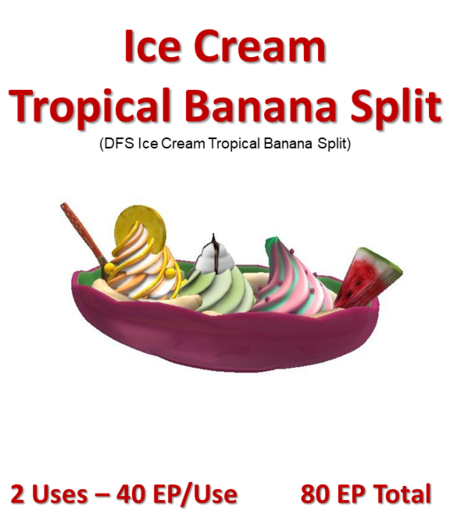 DFS Ice Cream Tropical Banana Split (Texture Only)