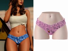 -[ vagrant ]- Alice Doodle Shorts - Cold Pink