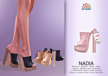 Nadia Platform Mules (Girly Pinks) ~ Maitreya, Legacy, Kupra, Reborn