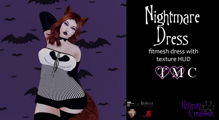 Kittenly Creations - Nightmare Dress Lines Demo