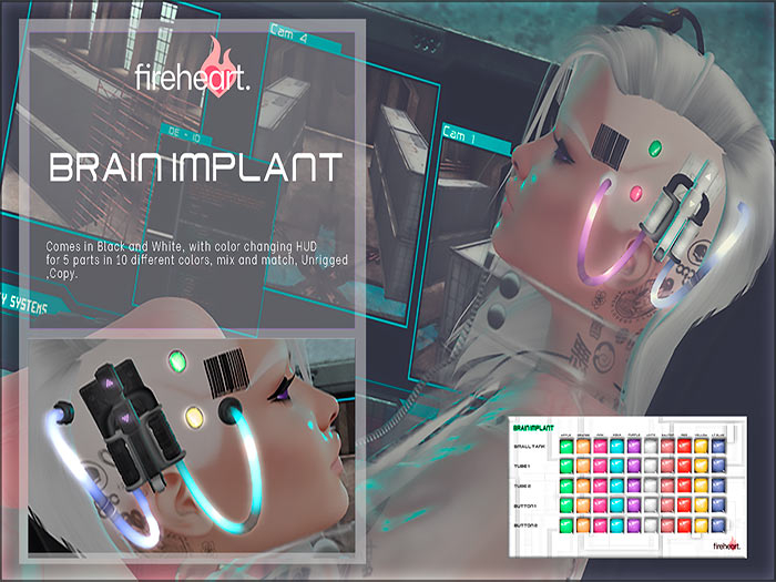 Fireheart Brain Implant-White