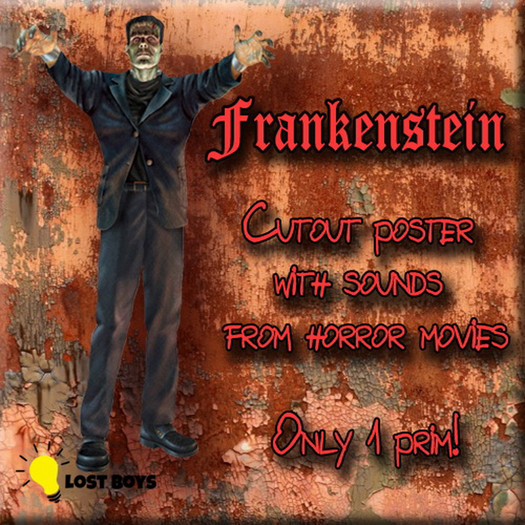 @LostBoys@ - Frankenstein 3D Poster With Sounds