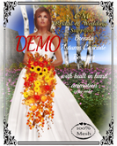 ..CM..Brenda Autumn Cascade Bouquet DEMO