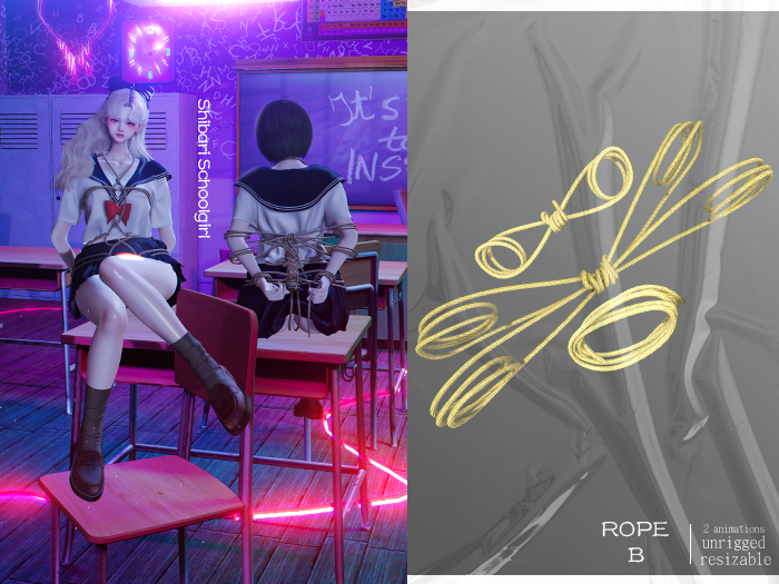 FenDuDu_Shibari Schoolgirl - Rope B