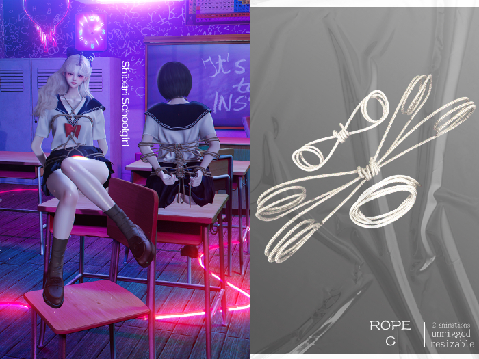 FenDuDu_Shibari Schoolgirl - Rope C