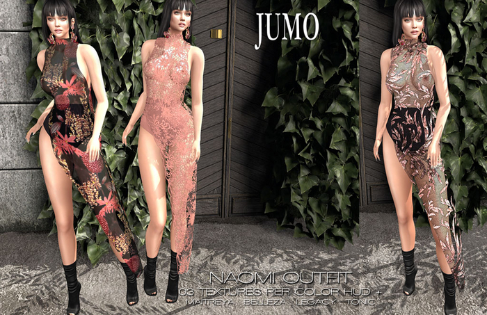 JUMO - NAOMI Gown FatPack - Mai Bell Slink Lega Toni - ADD ME