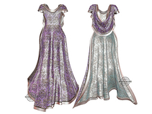 !dM Maharani | Silk Robe PURPLE/PEARL | Maitreya Lara