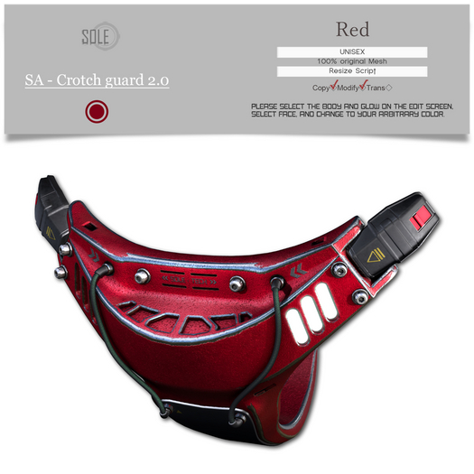 :::SOLE::: SA - Crotch guard 2.0 (Red)