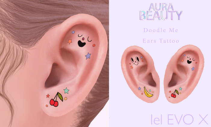 Aura Beauty - Doodle Me Ears Tattoo