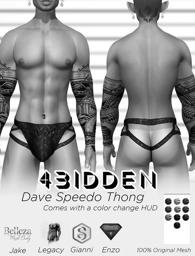 .::4BIDDEN::. Dave Speedo Thong DEMO