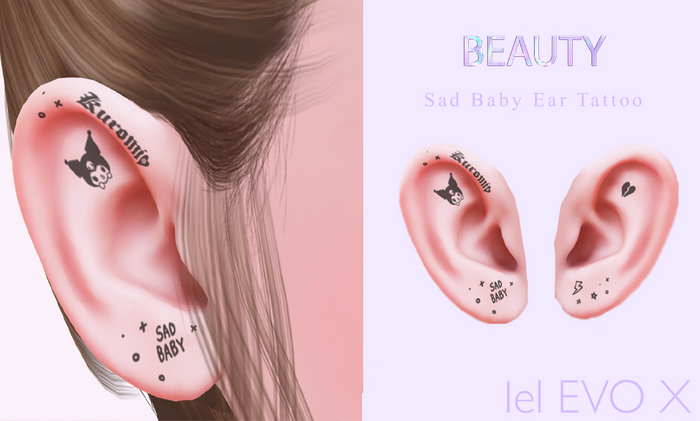 Aura Beauty - Sad Baby Ears Tattoo