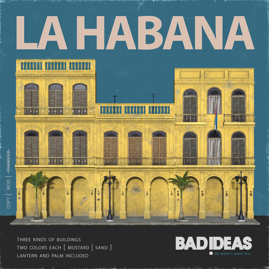 ' BAD IDEAS ' La Habana [mustard & sand]