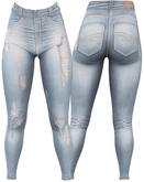 RIOT / Ember Distressed Jeans - Blue64