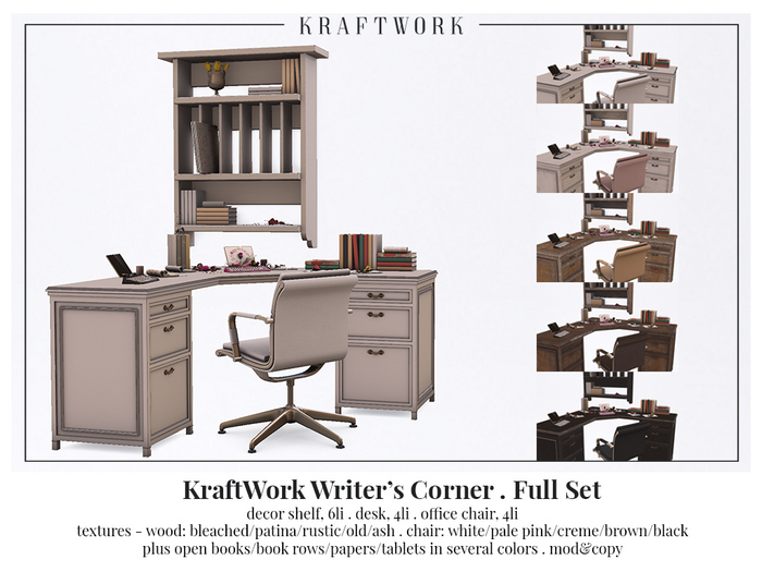 KraftWork Writer's Corner FULL SET COPY (Add Me)