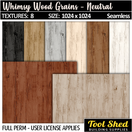 Tool Shed - Whimsy Wood Grains - Neutral