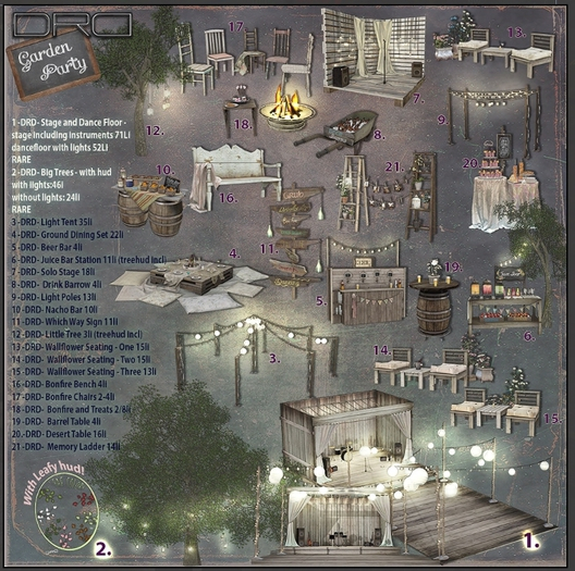2 -DRD- Garden Party - Big Trees - RARE