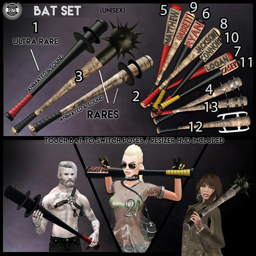[Since1975] - Bat Set - FAT PACK