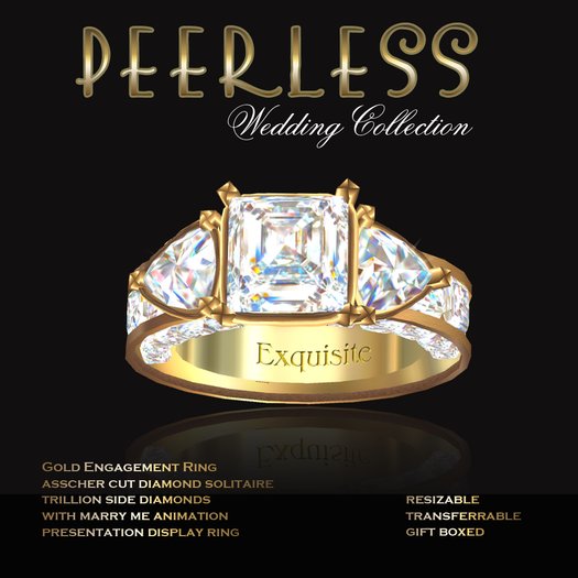 Exquisite Peerless Gold Engagement Ring