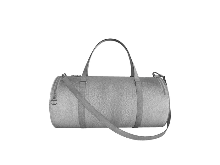 Hollyhood Teflon Duffle Bag - Silver Leather