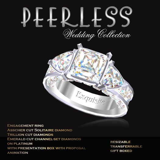 Exquisite Peerless Platinum Engagement Ring