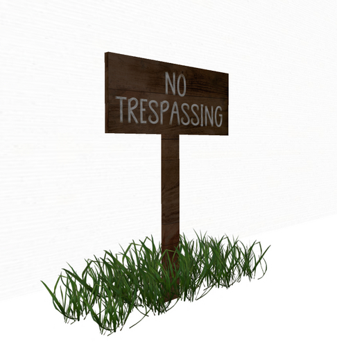 Rustic Wood Sign - NO TRESPASSING (with resizer)