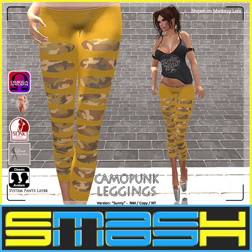 SMASH - CAMOpunk Leggings (Sunny)