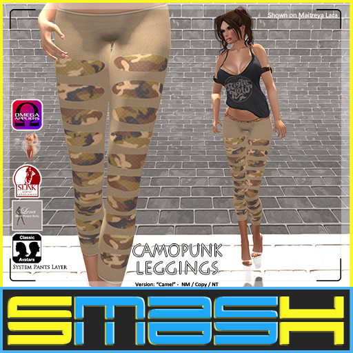 SMASH - CAMOpunk Leggings (Camel)