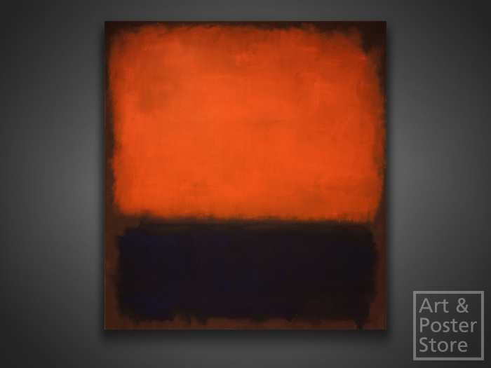 ORANGE BLACK | Mark Rothko Abstract Painting | Canvas Wall Panel 
