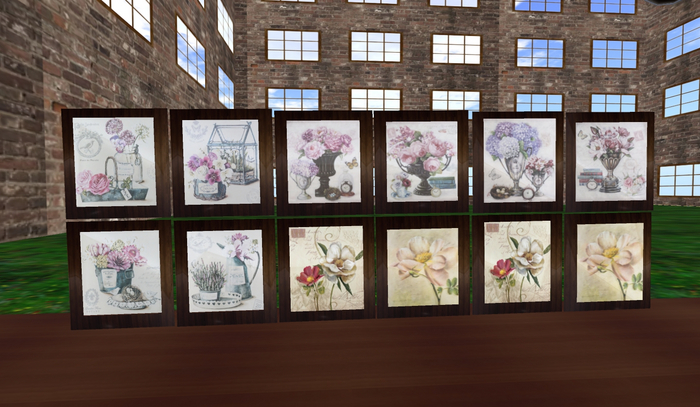 Decorative flower frame