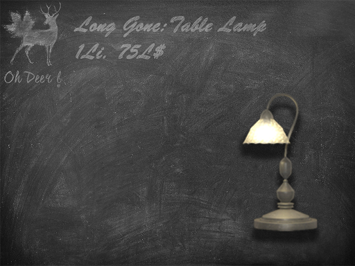 Oh Deer Long Gone: Table Lamp