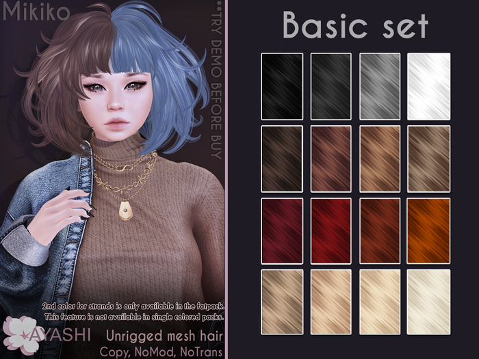[^.^Ayashi^.^] Mikiko hair-Basic set