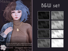 [^.^Ayashi^.^] Mikiko hair-B&W set