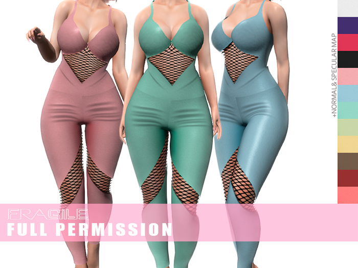 .Fragile. 12 Textures for MI964641 Camouflage Camo Body Suit