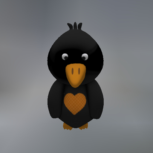 Heart Crow Mesh Tip Jar