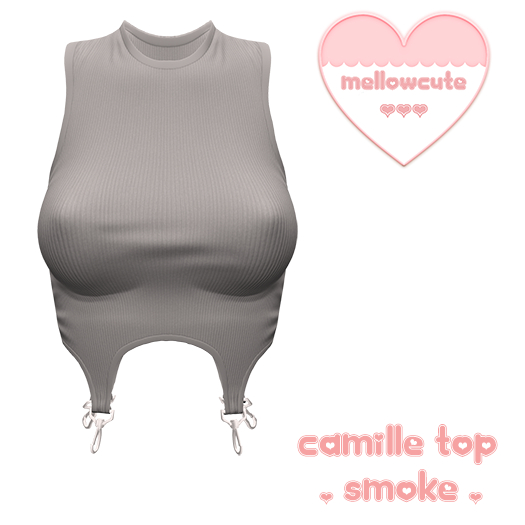 mellowcute-camille top-smoke