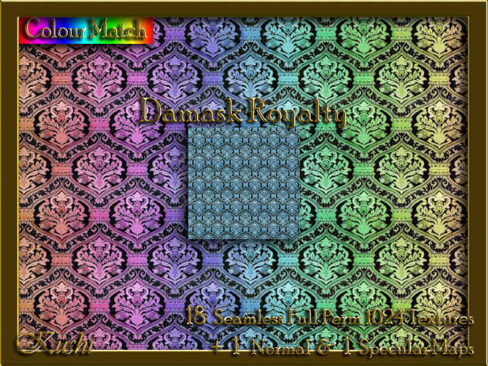 Damask Royalty Seamless Texture Set