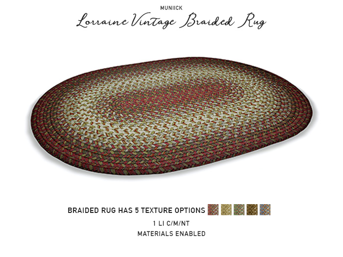Muniick Lorraine Vintage Braided Rug