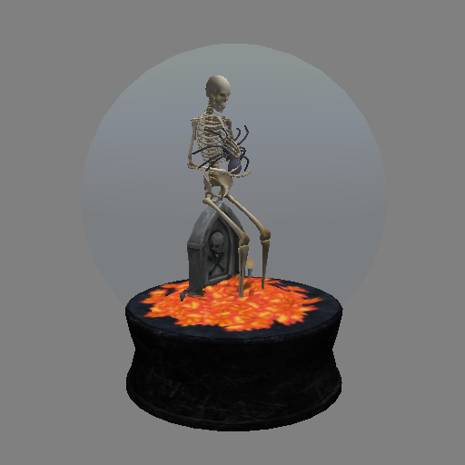 Halloween Mesh Snowglobe