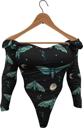 RIOT / Saffron Bodysuit - Pattern - Moth Lunar