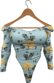 RIOT / Saffron Bodysuit - Pattern - Floral Mint