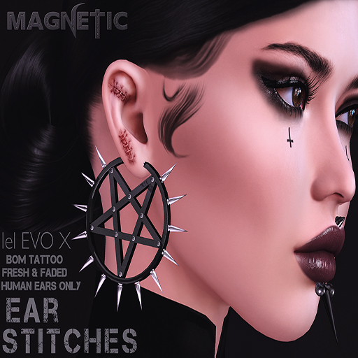 Second Life Marketplace - Magnetic - Ear Stitches (ADD ME)